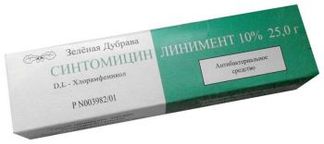СИНТОМИЦИН 10% 25г линимент Зеленая дубрава
