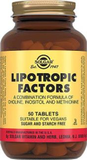 СОЛГАР ЛИПОТРОПНЫЙ ФАКТОР таблетки 50 шт. Solgar vitamin and herb