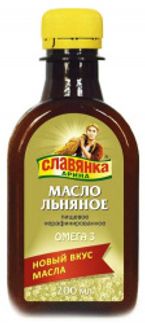 СЛАВЯНКА АРИНА 200мл масло пищевое Компас Здоровья Льняное