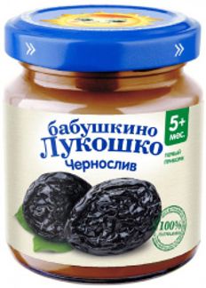 БАБУШКИНО ЛУКОШКО пюре Чернослив 5+ 100г Фаустово Завод детского питания