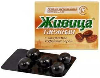 ЖИВИЦА таежная жевательные резинка (кофе) 5 шт.
