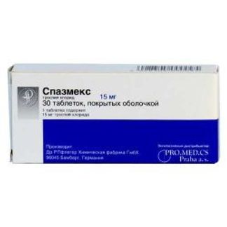 СПАЗМЕКС 15мг 30 шт. таблетки покрытые пленочной оболочкой Dr.R.Pfleger chemische fabrik Gmbh