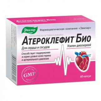 АТЕРОКЛЕФИТ БИО капсулы 250мг 60 шт. Эвалар