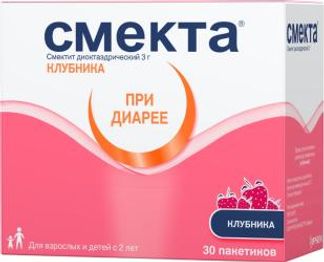 СМЕКТА 3г (3,76г) 30 шт. порошок для приготовления суспензии для приема внутрь Клубничный Бофур Ипсен Индастри