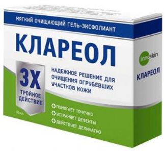 КЛАРЕОЛ гель-эксфолиант мягкий очищающий 10мл Лаборатория Эманси