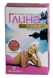 ГЛИНА КОСМЕТИЧЕСКАЯ РОЗОВАЯ 100г