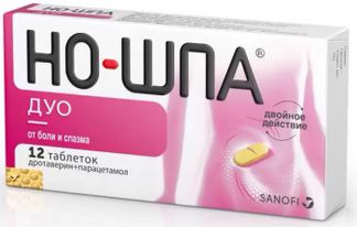 НО-ШПА ДУО 40мг+500мг 12 шт. таблетки Опелла Хелскеа Венгрия Лтд.