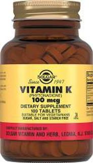 СОЛГАР ВИТАМИН К таблетки 100мкг 100 шт. Solgar vitamin and herb