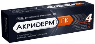 АКРИДЕРМ ГК 30г мазь для наружного применения Акрихин