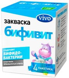 ВИВО БИФИВИТ закваска 0,5г 4 шт. Виво Индустрия