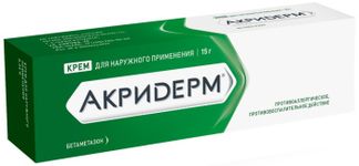 АКРИДЕРМ 0,05% 15г крем для наружного применения Акрихин