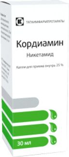 КОРДИАМИН 25% 30мл капли для приема внутрь Татхимфармпрепараты