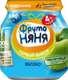 ФРУТОНЯНЯ пюре Яблоко 100г Прогресс