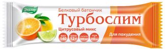ТУРБОСЛИМ батончик белковый Цитрусовый микс 50г Эвалар