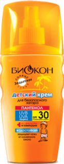 БИОКОН СОЛНЦЕ спрей для безопасного загара детский SPF30 160мл Биокон ООО