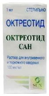 ОКТРЕОТИД САН 100мкг/мл 1мл 1 шт. раствор для внутривенного и подкожного введения Сан Фармасьютикал Индастриз Лтд.