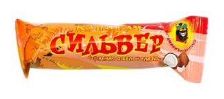 КАПИТАН СИЛЬВЕР батончик кокосовый в белой глазури с какао 50г Факел-Дизайн