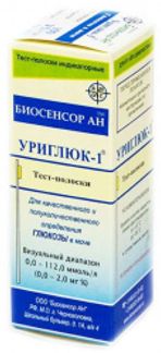 УРИГЛЮК-1 тест-полоски для определения глюкозы в моче Биосенсор АН