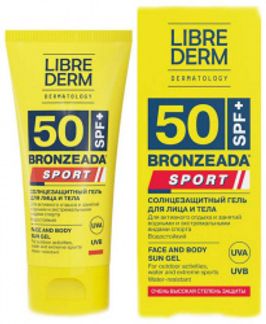 ЛИБРИДЕРМ БРОНЗИАДА гель солнцезащитный для лица/тела Спорт SPF50 50мл TARGET S.r.l.