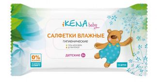 ИКЕНА салфетки влажные детские 15 шт. Гранд А.В.