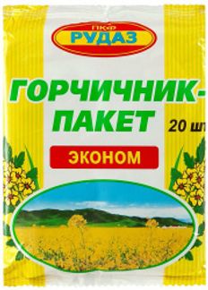 ГОРЧИЧНИК-ПАКЕТ ЭКОНОМ 20 шт. Рудаз ПФК