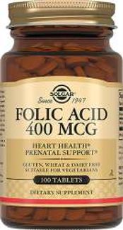 СОЛГАР ФОЛИЕВАЯ КИСЛОТА таблетки 400мкг 100 шт. Solgar vitamin and herb