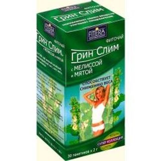 ГРИН СЛИМ ТИ фиточай Мята/Мелисса 30 шт. фильтр-пакет Фитэра