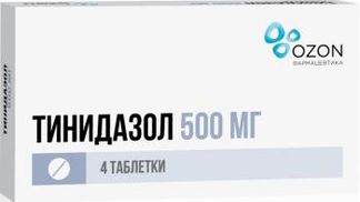 ТИНИДАЗОЛ 500мг 4 шт. таблетки Озон