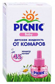 ПИКНИК БЭБИ жидкость от комаров 45 ночей 30мл Аэрозоль Новомосковск ООО