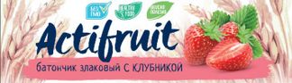 АКТИФРУТ батончик злаковый Клубника 24г Злаки на завтрак ООО/Любятово ООО