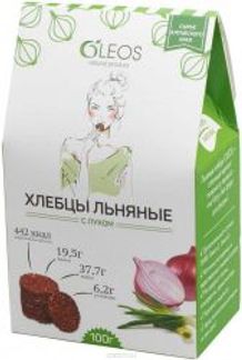 ОЛЕОС хлебцы льняные с Луком 100г Олеос