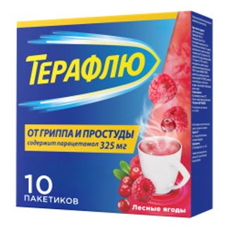ТераФлю лесные ягоды порошок для приготовления раствора для приема внутрь 10 шт.