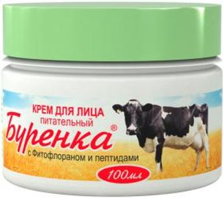 ЛОШАДИНАЯ СИЛА БУРЕНКА крем для лица питательный с фитофлораном и пептидами 100мл Дина +