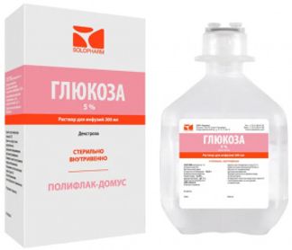 ГЛЮКОЗА-СОЛОФАРМ 5% 200мл раствор для инфузий Гротекс ООО