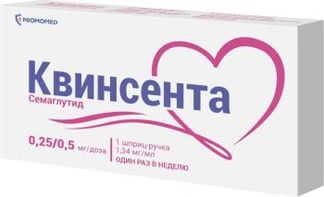 КВИНСЕНТА 0,25/0,5 мг/доза 1,5мл раствор для подкожного введения в комплекте с иглами 6 шт. Медсинтез завод