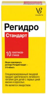 РЕГИДРОСТАНДАРТ порошок для приготовления раствора для приема внутрь 10 шт. Файн Фудс&Фармасьютикалз Н.Т.М. С.П.А.