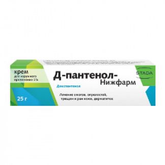 Д-ПАНТЕНОЛ-НИЖФАРМ 5% 25г крем для наружного применения НИЖФАРМ АО