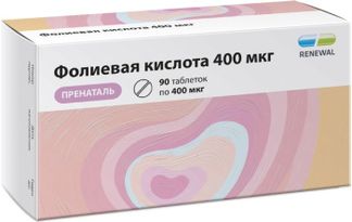 ФОЛИЕВАЯ КИСЛОТА 400 МКГ ПРЕНАТАЛЬ таблетки 90 шт. Обновление ПФК
