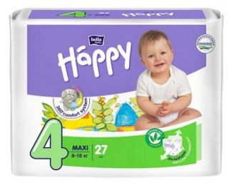 БЕЛЛА БЕБИ ХЕППИ подгузники Макси 8-18кг 27 шт. TZMO S.A.