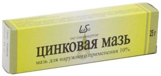 ЦИНКОВАЯ МАЗЬ 10% 25г для наружного применения Самарамедпром ОАО