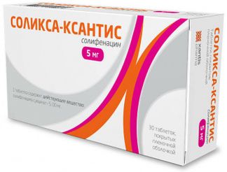 СОЛИКСА-КСАНТИС 5мг 30 шт. таблетки покрытые пленочной оболочкой Санека Фармасьютикалс а.с.