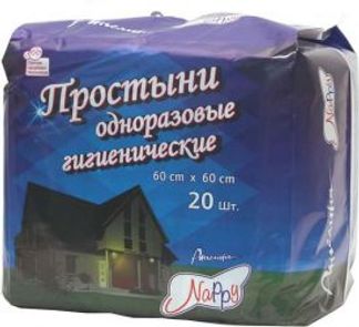 АНГЕЛИНА НЭППИ простыни 60х60 20 шт. Медпол