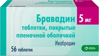 БРАВАДИН 5мг 56 шт. таблетки покрытые пленочной оболочкой КРКА-Рус