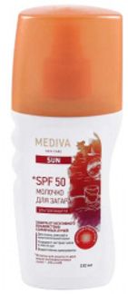 МЕДИВА САН молочко для загара SPF50 150мл Нпо биокон плюс ООО