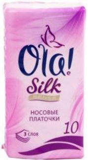 ОЛА СИЛК СЕНС платки носовые 10 шт. Эс-Эйч-Пи гарманец Ас