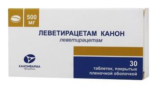 ЛЕВЕТИРАЦЕТАМ КАНОН 500мг 30 шт. таблетки покрытые пленочной оболочкой Канонфарма продакшн/Радуга Продакшн ЗАО