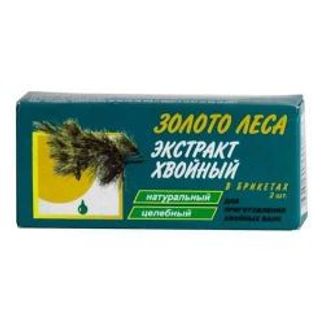 ХВОЙНЫЙ ЭКСТРАКТ ЗОЛОТО ЛЕСА брикет 50г 2 шт. Тихвинский ХимЛесПромхоз