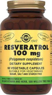 СОЛГАР РЕСВЕРАТРОЛ капсулы 100мг 60 шт. Solgar vitamin and herb