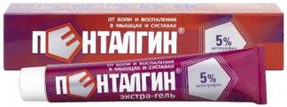 ПЕНТАЛГИН ЭКСТРА-ГЕЛЬ 5% 50г гель для наружного применения ЛЕККО ЗАО