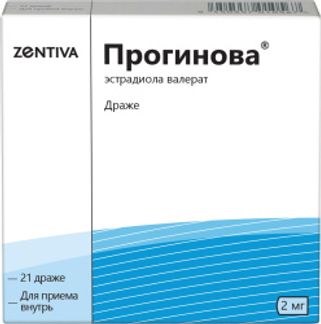ПРОГИНОВА 2мг 21 шт. драже Дельфарм лилль Сас